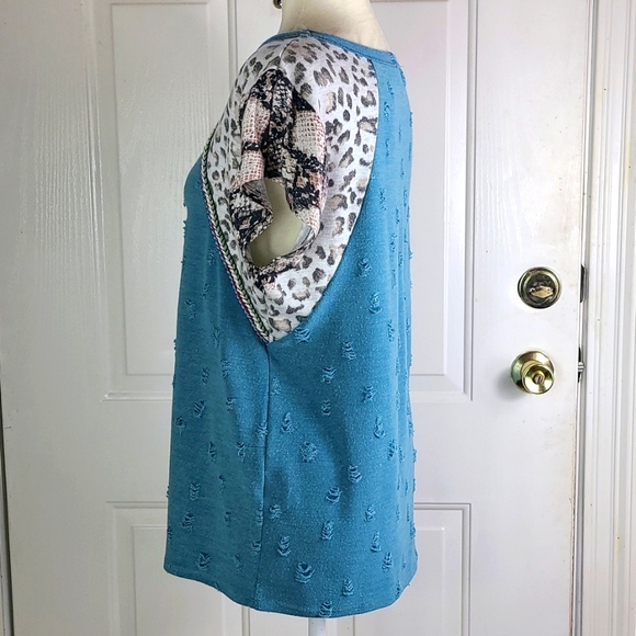 Bibi Mixed Print Blouse - Picture 6 of 11